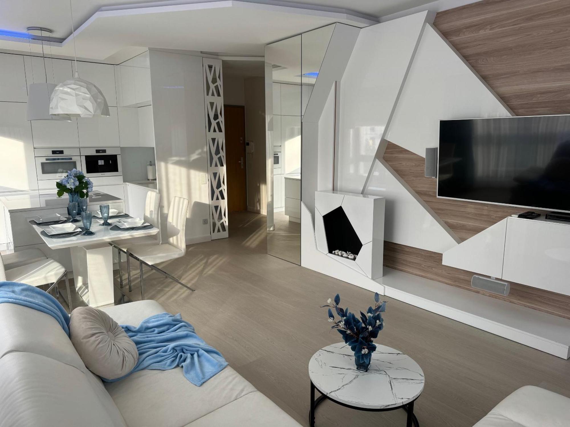 Blue Seaside Apartment Gdańsk Kültér fotó